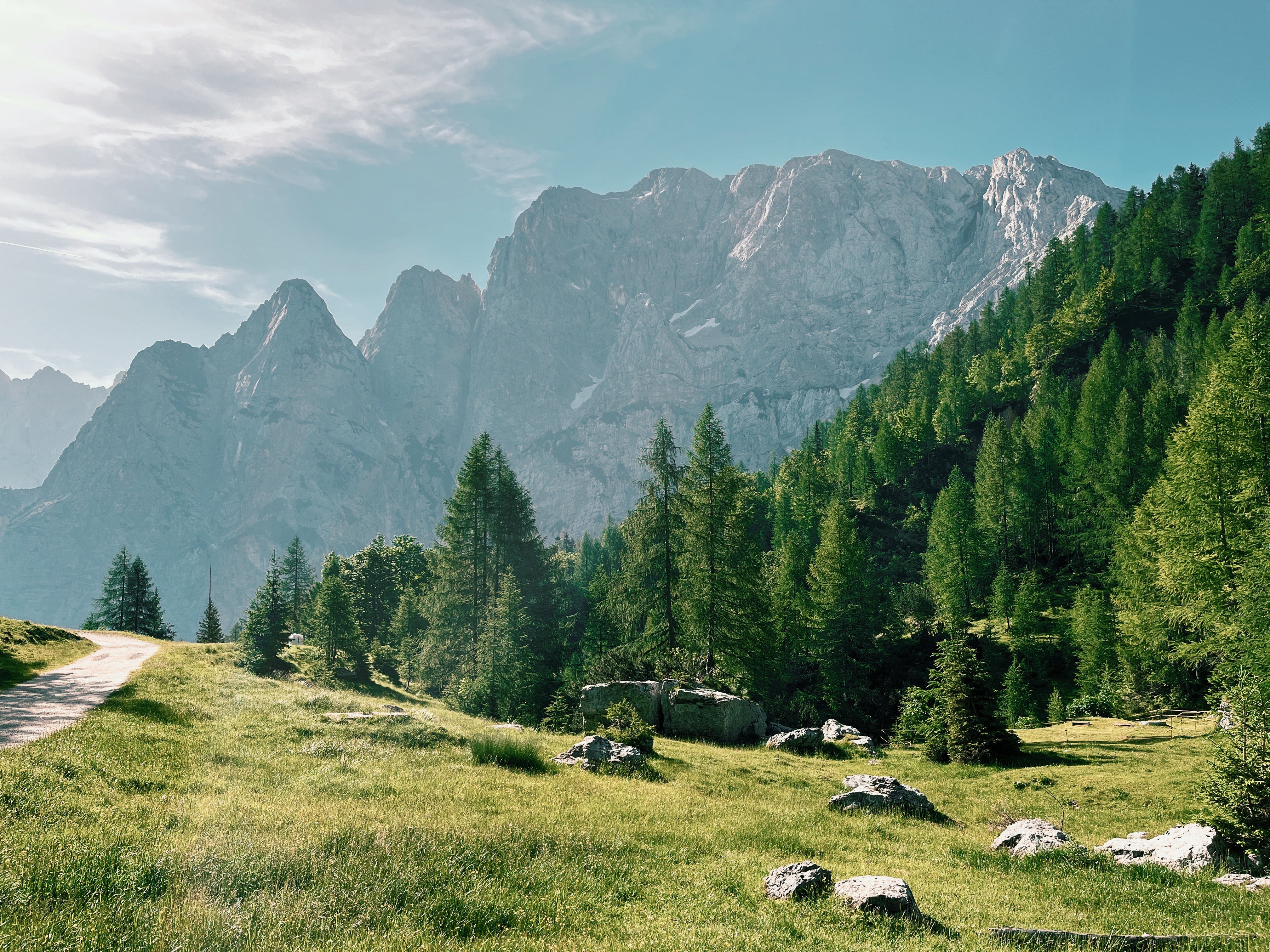 Erjavčeva’s mountain hut at Vrsc Pass, Slovenia on the Alpe Adria Trail